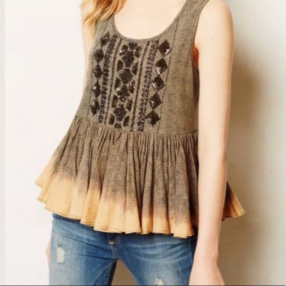 Anthropologie Suva Swing Tank